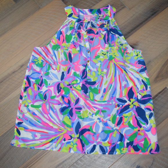 Lilly Pulitzer Bailey Silk Blouse Shell Top Shirt - Picture 3 of 16